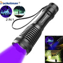 Axya UV 395nm Flashlight: Ultraviolet Torch for Pet Urine, Scorpions, Blacklight Detector