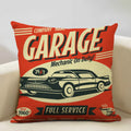 Axyaa Classic Cars Print Cushion Cover 45X45CM Pillowcase Linen Throw Pillow