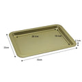 Axyaa Carbon Steel Non-Stick Baking Pan 33cm x 24cm - Oven Tray for Baking Variety of Foods