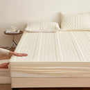 Axyaa Washed Cotton Padded Mattress Cover Simmons Protective All-Inclusive Sheet