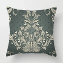 Axyaa Baroque Geometric Throw Pillow Case, Elegant Vintage 45X45CM Cushion Cover for Home