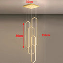Axyaa Modern Staircase Pendant Lights for Living Room - Indoor Hanging Lamps