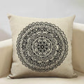 Axyaa Hamsa Cushion Cover, Mandala Sofa Pillow Case, 45x45cm