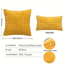 Axyaa Striped Knit Throw Pillow Covers 18x18Inch for Living Room Decor