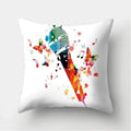 Axyaa Musical Note Cushion Cover for Home Decor - 40/45/50cm Pillowcase for Living Room