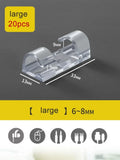 Axyaa Cable Clips: Desktop Cord Organizer Wire Holder Clamp Manager