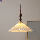 Axyaa Fabric Copper LED Pendant Lights, E14 Nordic Hanging Lamp for Home Decor