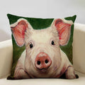 Cute Pig Pattern Pillowcase 45x45cm Axyaa Home Decor Sofa Linen Cushion Cover