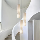 Axyaa Silk Pendant Lamp for Living Room Villa Staircase LED Floor Light