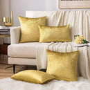 Luxury Velvet Gold Christmas Cushion Cover by Axyaa - Home Decor Sofa Bed Pillowcase