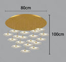 Axyaa Modern LED Pendant Staircase Chandelier for Living Room Lighting