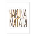 Axyaa Hakuna Matata Nursery Wall Art Canvas Print Set