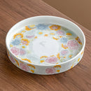 Axyaa Chinese Ceramic Antique Glaze Flower Tea Tray