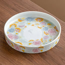 Axyaa Chinese Ceramic Antique Glaze Thousand Flower Tea Tray