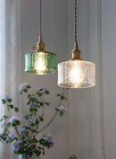 Axyaa Glass Shade Chandelier Ceiling Lamp for Bedroom Dining Room LED Hanging Light