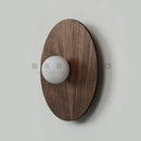 Axyaa Walnut Wood Wall Lights Grid Sconce Wabi-sabi Style Home Decor