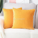 Axyaa Soft Solid Color Cushion Cover Set Luxury Home Decor Sofa Seat Pillow Case