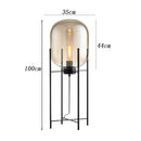Axyaa LED Floor Lamp with Remote Control Dimming - Modern Minimalist Nordic Design