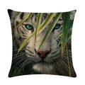 Axyaa Printed Linen Pillowcase for Home Sofa Car Decor 45*45cm