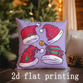 Axyaa Merry Christmas Santa Pillows - Sofa, Bedroom, Car Cushion Cover