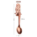 Axyaa Titanium Love Spoon: Creative 304 Stainless Steel Coffee Spoon for Mug