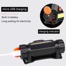 Axya Rechargeable Waterproof Headlamp with COB+LED for Super Bright Light