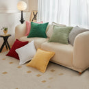 Axyaa Corduroy Splicing Cushion Cover 45X45CM - Soft Solid Throw Pillowcase
