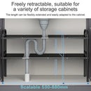 Axyaa Under Sink Flexible Organizer Rack Cabinet Telescopic Storage Shelf