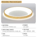 Axyaa Wood Grain LED Ceiling Light for Dining Room, Living Room, Bedroom & Study