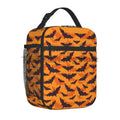 Axyaa Insulated Goth Bats Lunch Bag: Reusable Waterproof Thermal Cooler Tote