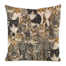 Colorful Cute Cats Pillow Case Set by Axyaa - Home Decor 40x40 45x45