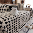 Axyaa Bohemian Jacquard Plush Throw Blanket for Sofa & Furniture protection