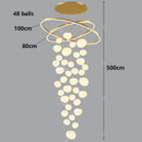 Axyaa Modern LED Staircase Chandeliers for Living Room - Indoor Hanging Light