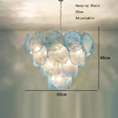 Blue Cloud Glass Pendant Light for Artistic Living Space by Axyaa
