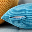 Axyaa Striped Corduroy Cushion Cover 30x50cm for Sofa, Living Room, Car