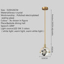 Axyaa Luxury Crystal Chandelier Pendant Light for Home Decor, Bedroom, Restaurant, Bar