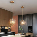 Axyaa Crystal Pendant Ceiling Light: Modern Simple Chandeliers for Home Decor