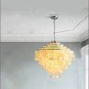 Axyaa Nordic Shell Wind Chime Chandelier: Retro LED Pendant Light for Elegant Spaces