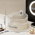 Axyaa Jewelry Box Organizer | Multi-layer Rotating Storage for Earrings & Necklaces