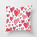 Axyaa Love Heart Cushion Cover for Living Room Sofa Valentine's Day Home Decor