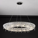 Axyaa Nordic Crystal LED Chandelier for Elegant Living Room & Restaurant Lighting