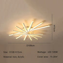 Axyaa Modern LED Ceiling Chandeliers - Dimmable Living Room Lighting Fixtures