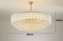Axyaa Modern Crystal Chandelier Light - Elegant Glass Lamp for Home Living Dining Bedroom