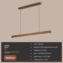 Axyaa Modern Walnut Pendant Light for Restaurant, Tea Room, Bar, Study & Dining Table