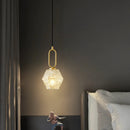 Axyaa Gold Copper Glass Pendant Lamp Minimalist Luxury Chandelier for Home Decor