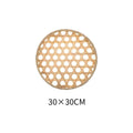 Axyaa Bamboo Round Sieve Basket: Handwoven Eco-Friendly Decorative Storage Organizer