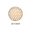 Axyaa Bamboo Round Sieve Basket: Handwoven Eco-Friendly Decorative Storage Organizer