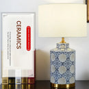 Axyaa Ceramic Table Lamp for Home and Hotel Desk Light