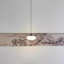 Axyaa Spanish Marble Black Pendant Light - Nordic Design, LED for Home, Restaurant & Study