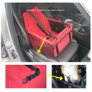 Axyaa Pet Car Seat Basket for Dogs & Cats - Breathable & Waterproof Seat with Safety Features